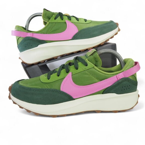 Nike Waffle Debut 'Chlorophyll Playful Pink' Women's 9 IH0581-350 Sneakers - Picture 1 of 10